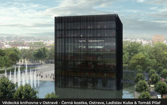 Vědecká knihovna v Ostravě "černá kostka"